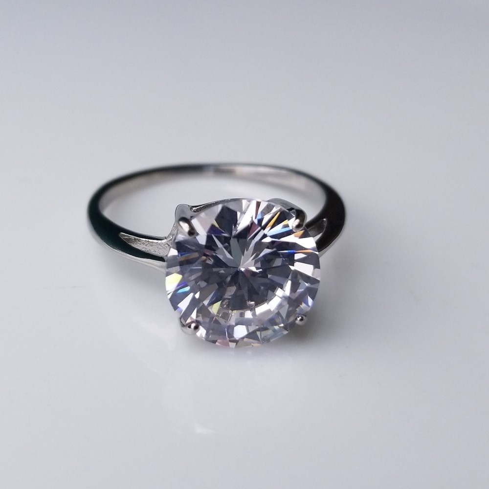 4ct Brillant Cut Solitaire Ring